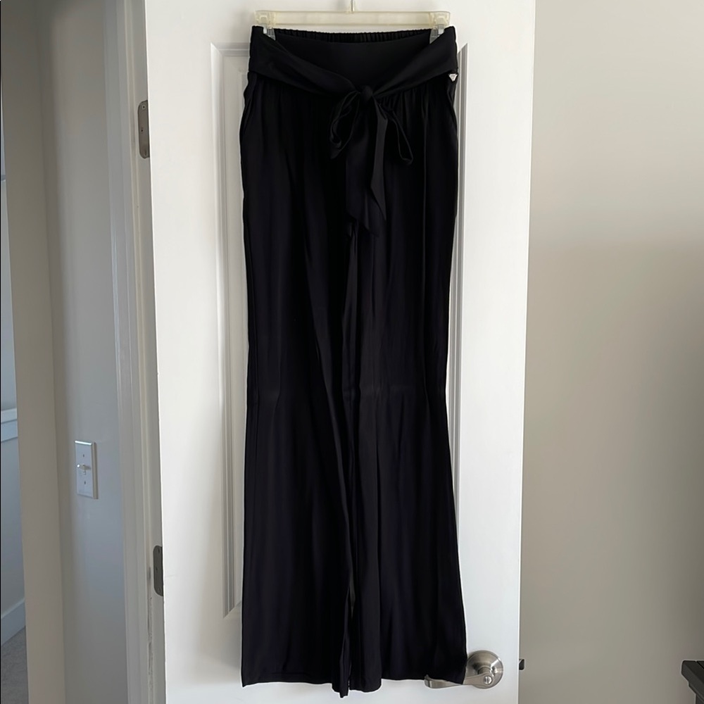 Women's Black Wide-Leg Palazzo Pants